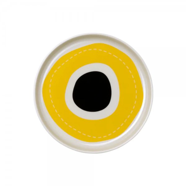 Bread plate Variété Salto du Soleil black-yellow from Asa