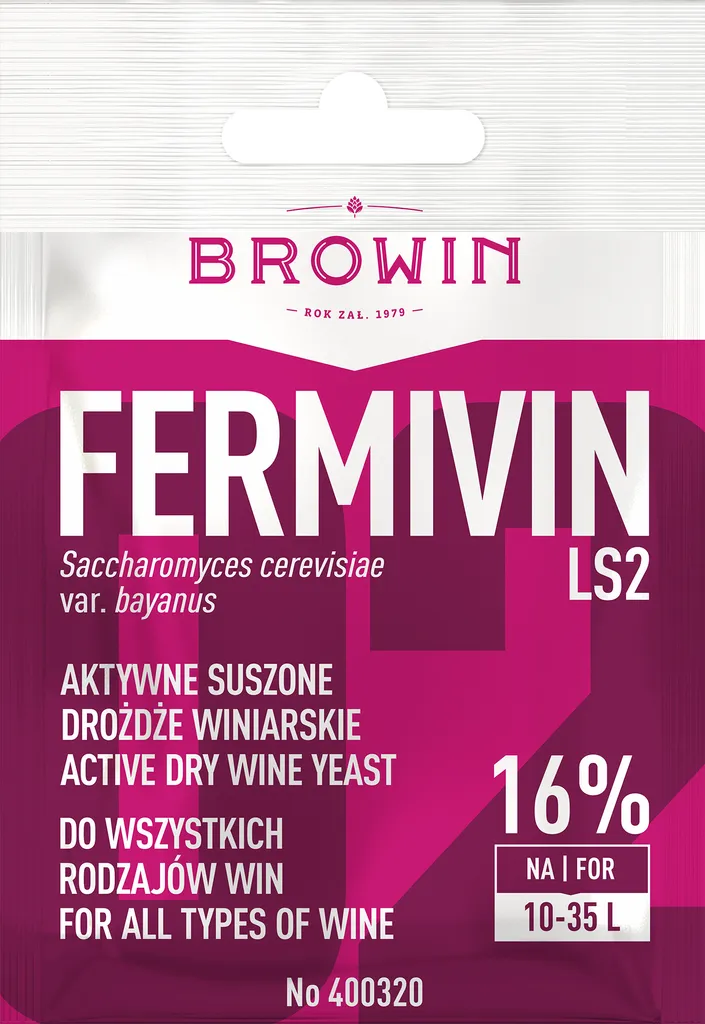 Browin wine yeast Fermivin LS2, 7 G