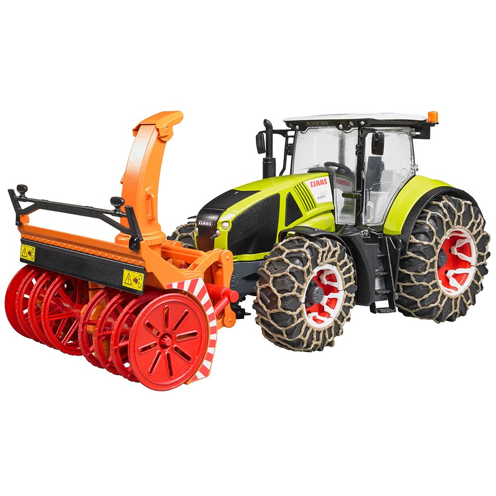 Bruder Claas Axion With And Snow Blower