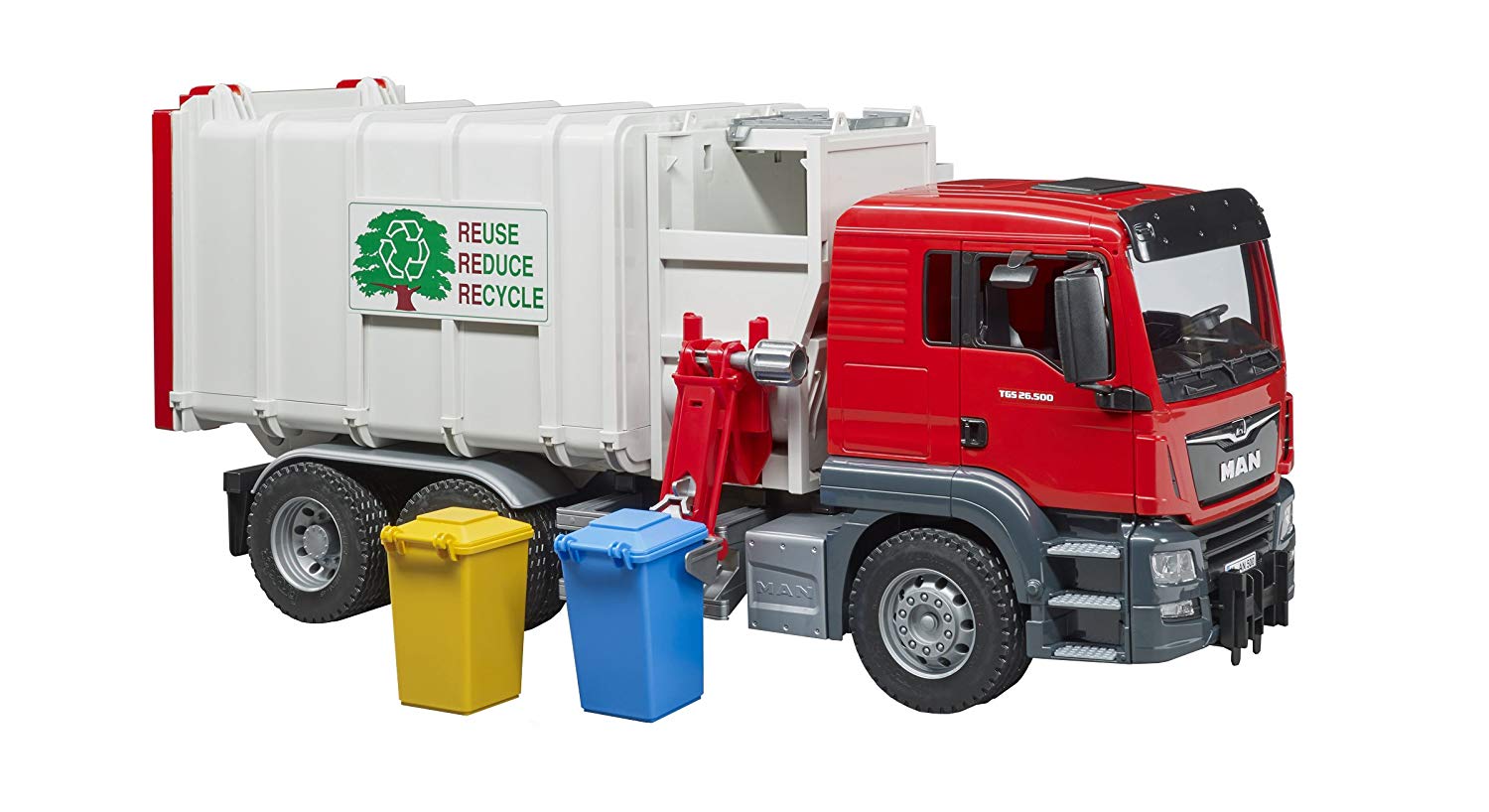 Bruder Vehicle Man Tgs Side Loader Truck Red