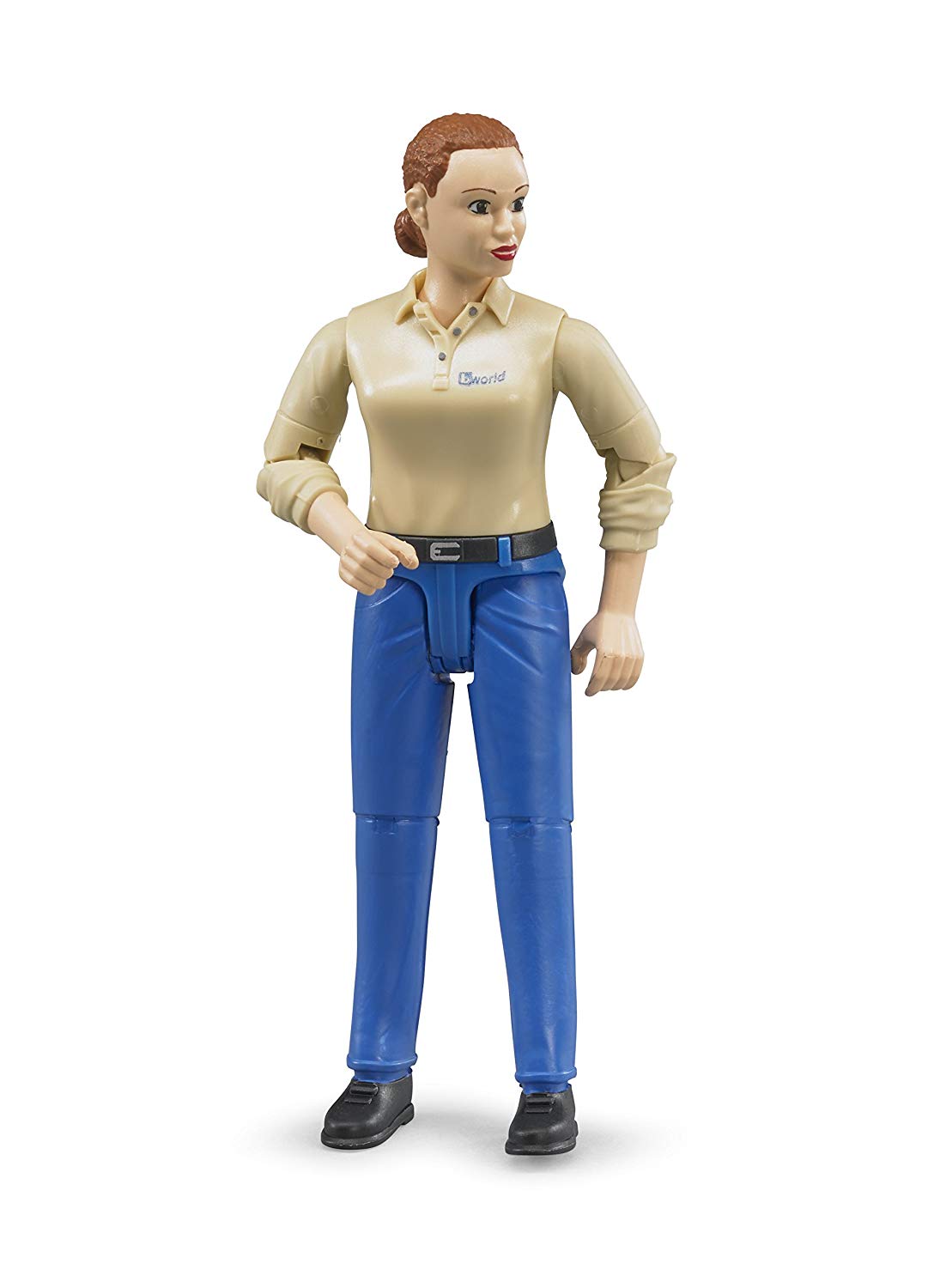 Bruder Woman With Light Skin Types And Pants Blue