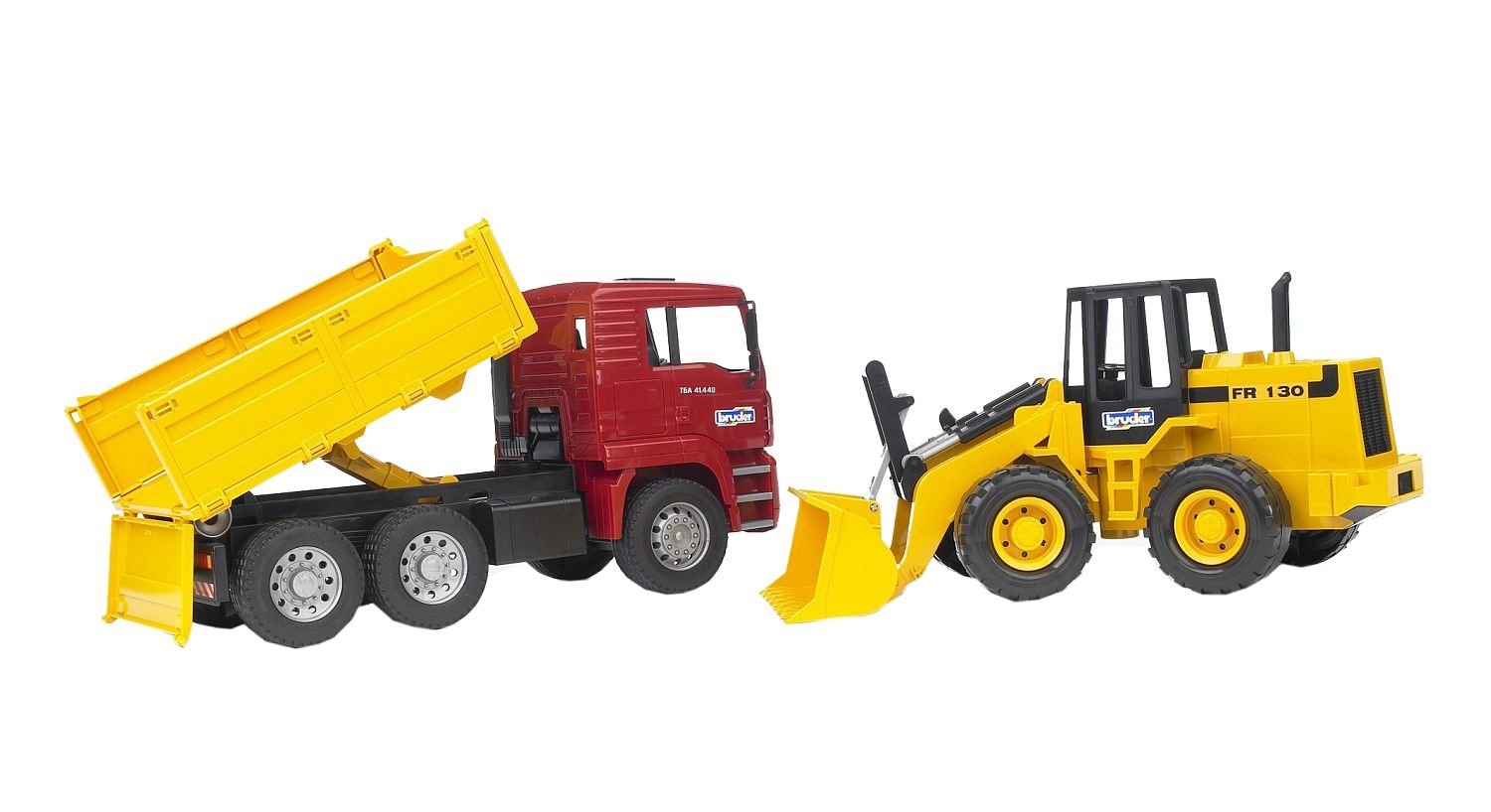 Bruder Man Tga Construction Truck And Articulated Road Loader