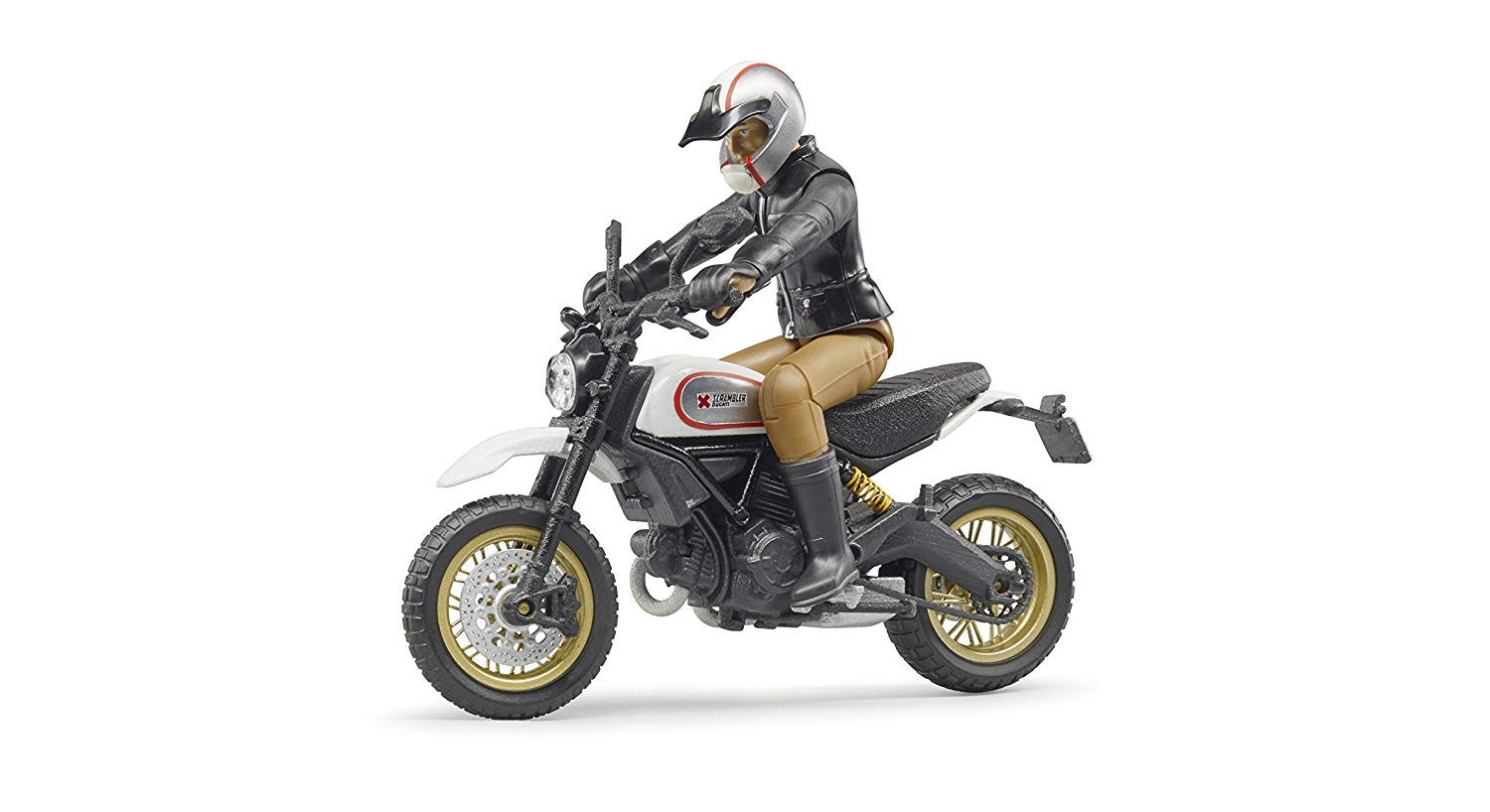 Bruder Moto Ducati Desert Sled With Biker