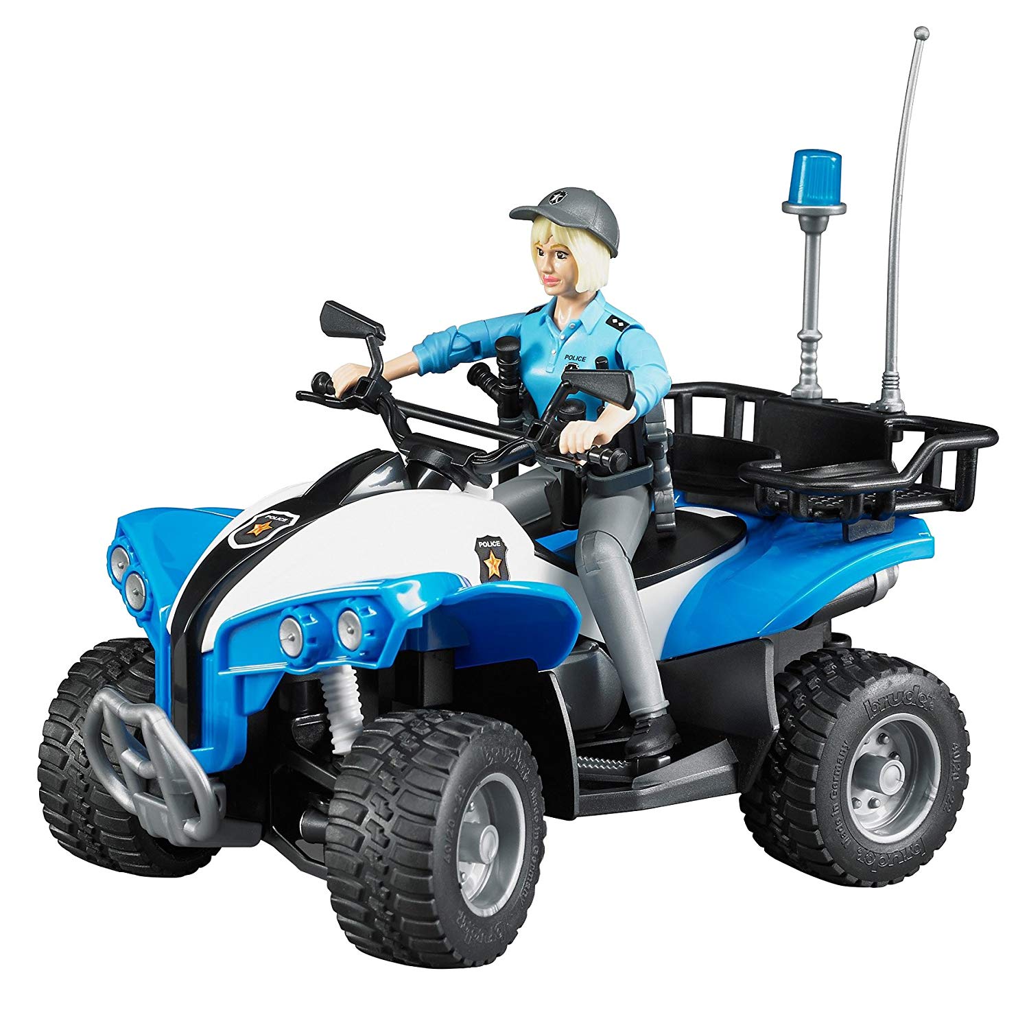 Bruder Police Quad Bike With Policeman And Accessories