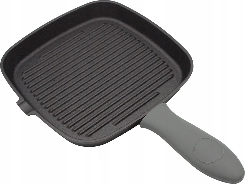Brunbeste Cast Iron Grill Pan – Square – 24 x 24 cm – Steak Pan – Induction
