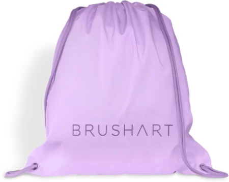 BrushArt Accessories Gym sack lilac drawstring bag