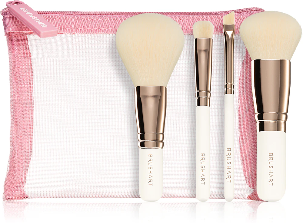 BrushArt Basic On-the-go Glam mini make-up brush set travel brush set with bag (mini)