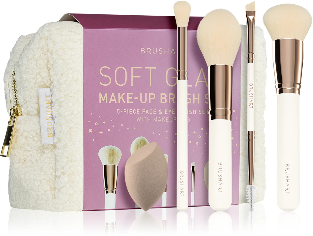BrushArt Basic Soft Glam make-up brush set Brush set with bag