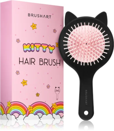 BrushArt KIDS Kitty hair brush Hairbrush for children