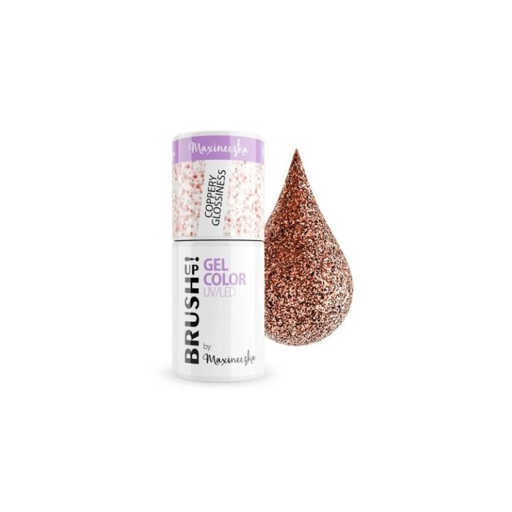 BrushUp! by Maxineczka Coppery Glossiness Hybrid Nail Polish 5g