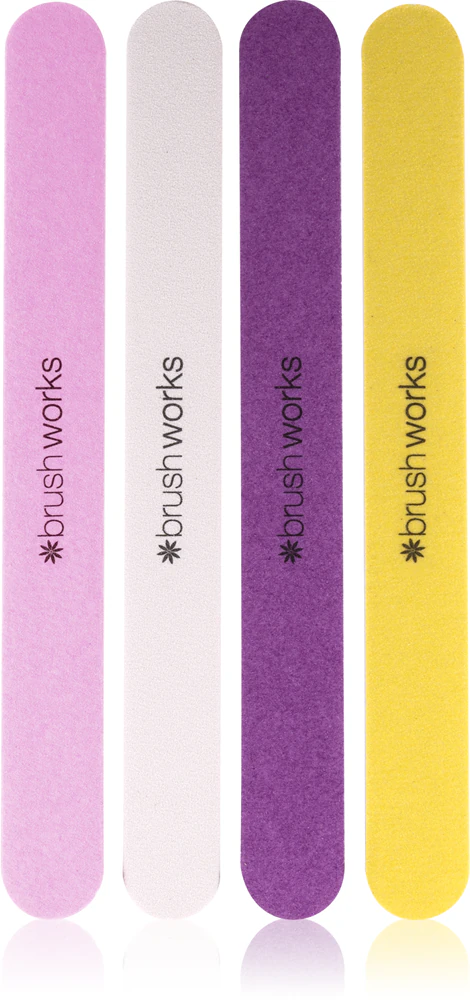 Brushworks Nail Files Colored Set with files (for nails)