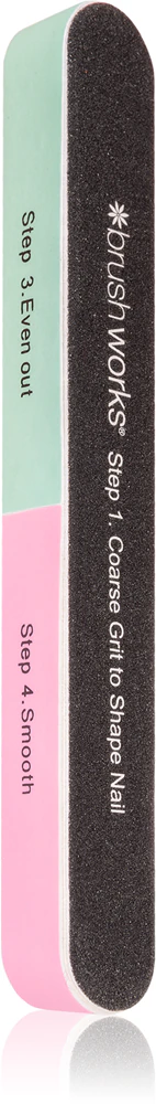 Brushworks Shape & Shine Hexagonal Nail Polishing File