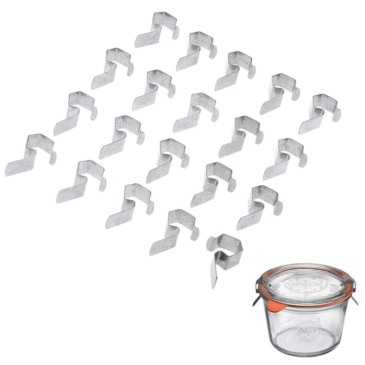 Weck Schol Lain Staples for Alarm Round Edged Glasses