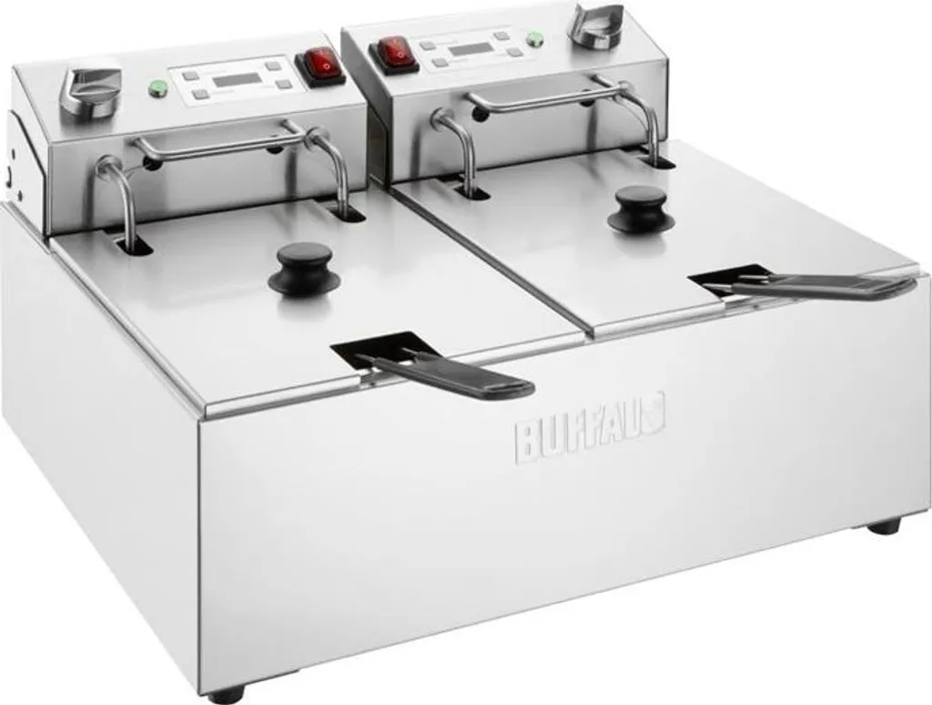 Buffalo Double Electric Fryer with Timer 2x5Ltr