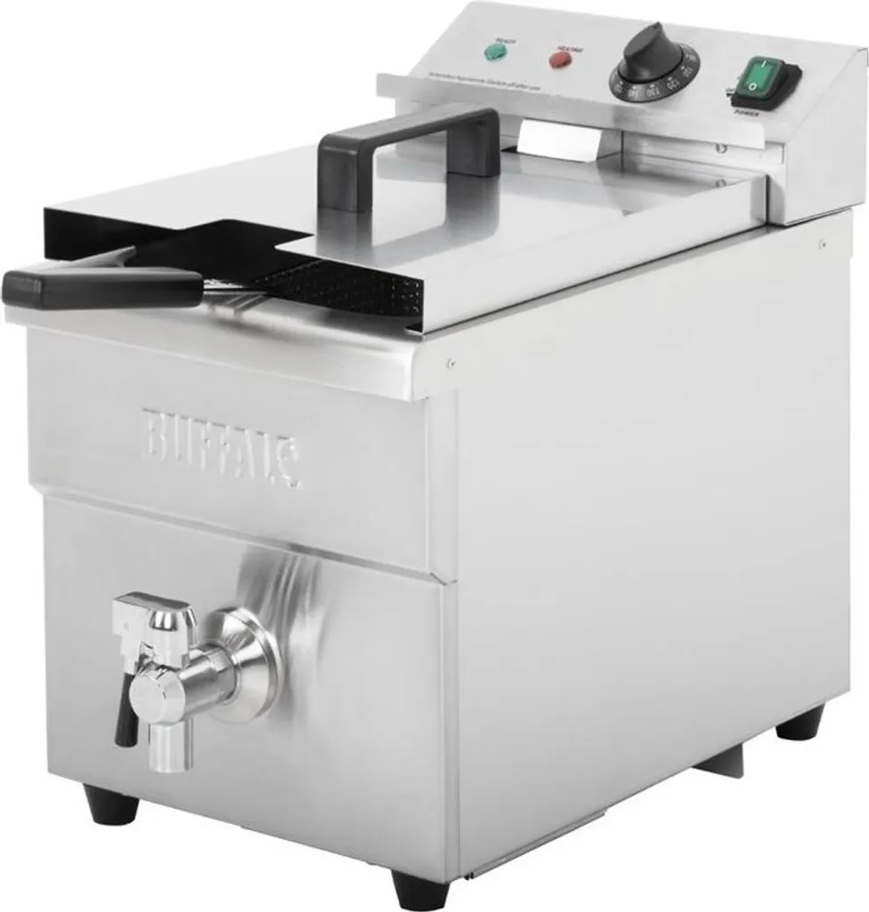 Buffalo Electric Induction Fryer – 7.5L Capacity, Stainless Steel, 220/240V