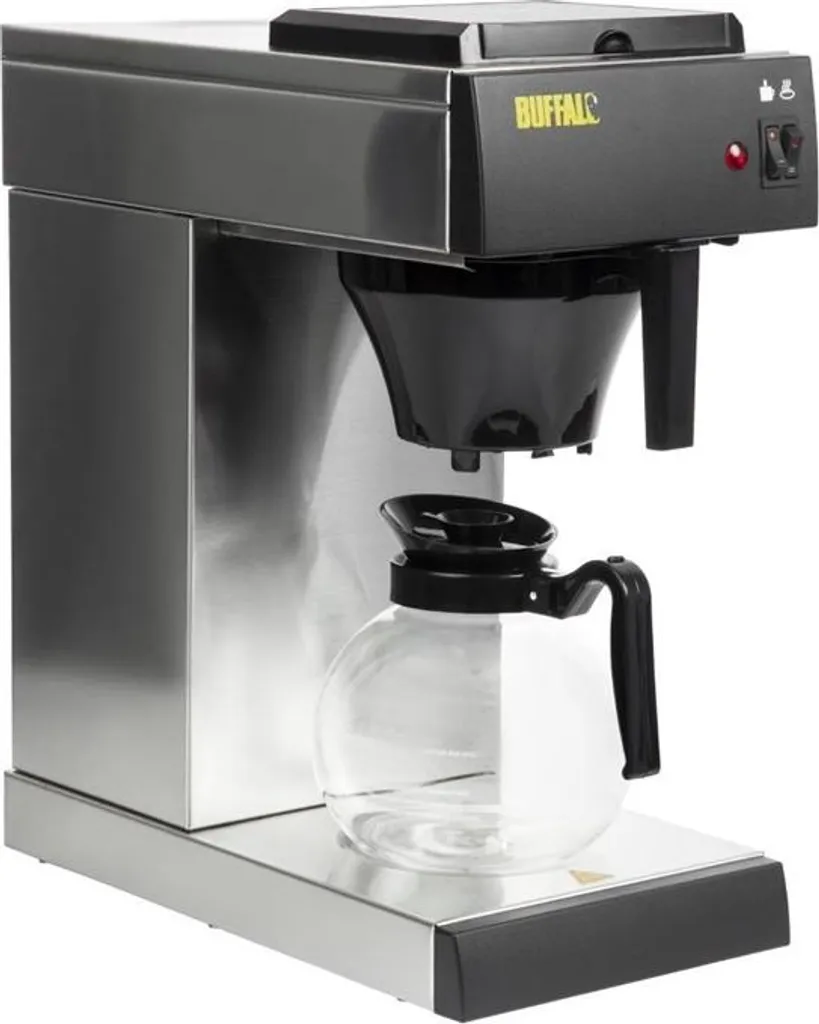 Buffalo coffee machine with glass carafe, 2L