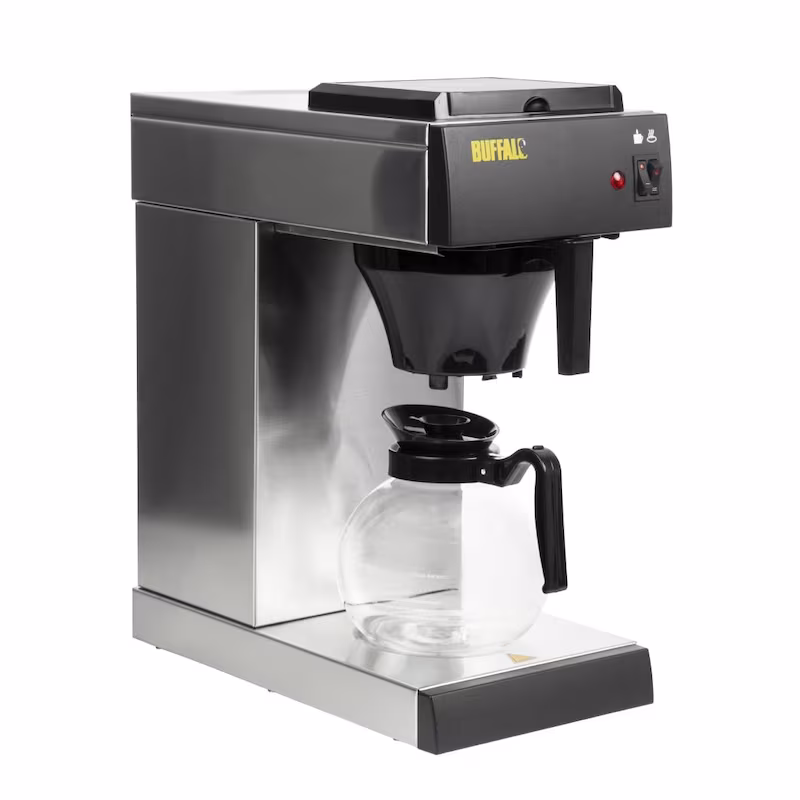 Buffalo coffee machine with glass carafe, 2L