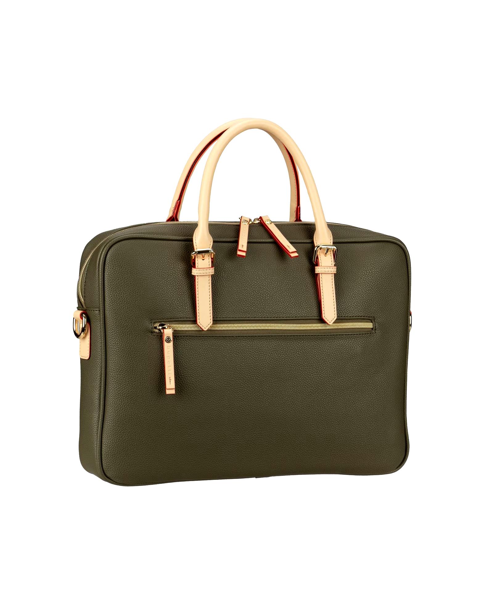 Bugatti laptop bag briefcase Ella Briefcase Olive