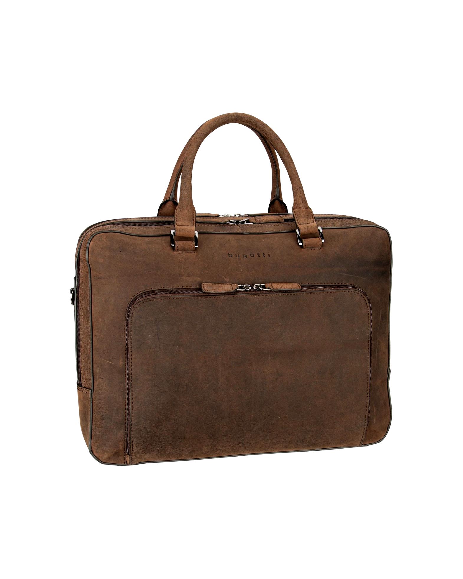 Bugatti laptop bag briefcase Luca Briefcase Braun