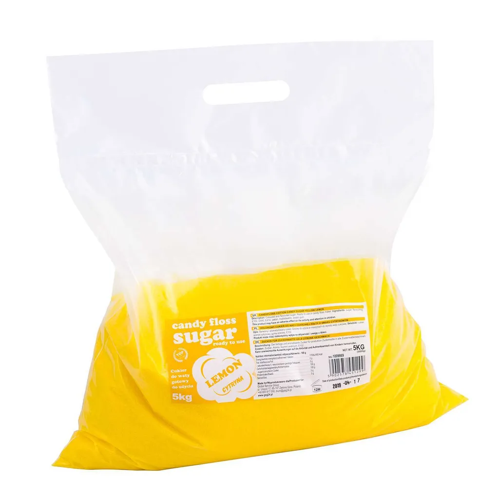Pro-Line Expert Colorful flavored cotton candy, yellow with lemon flavor, 5kg