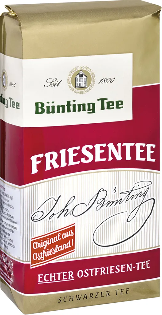 Bünting Tee Bünting Tea Friesian Tea Black Tea Genuine East Frisian Tea 500g