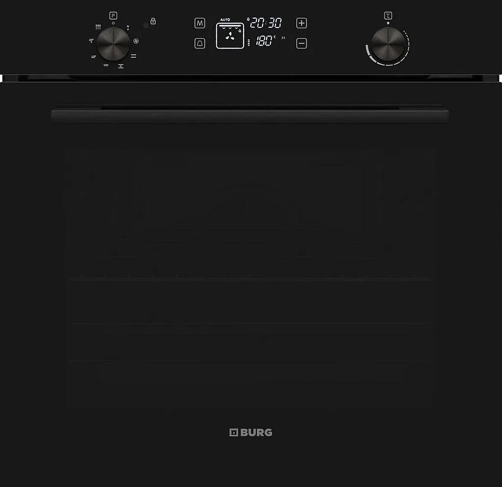 Vestel Burg built-in oven BEB8BL.1 with pyrolytic cleaning, visioTouch display, child lock, and 78-liter cooking chamber