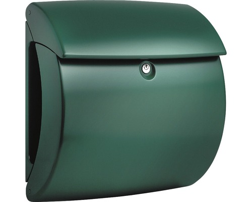 Burg Wächter Burg Gärtner letterbox plastic WxHxD 400/380/178 mm Kiel 886 green with interior light opening stop