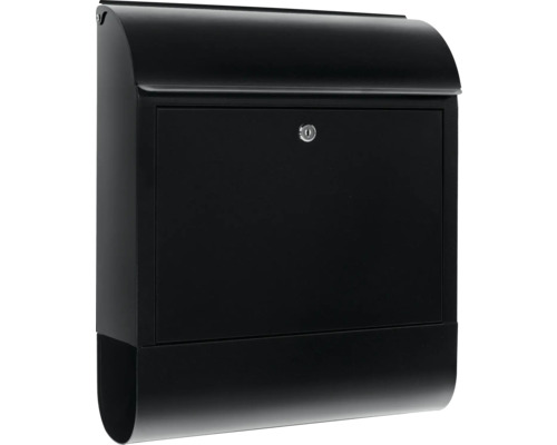 Burg Wächter Scandic 825 mailbox (WxHxD 380/460/137 mm) black with opening stop and newspaper box