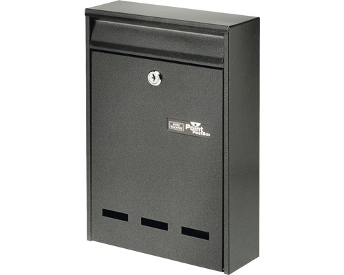 Burg Wächter Burgwachter letterbox steel powder-coated WxHxD 215/315/75 mm Castello 410 anthracite can be arranged in rows
