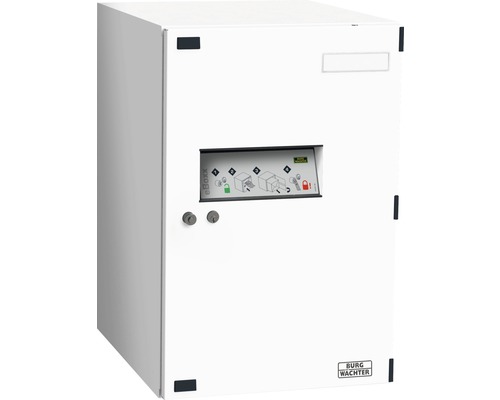 Burg Wächter Burgwachter parcel box eBoxx galvanized metal WxHxD 380/575/450 mm E 634 white
