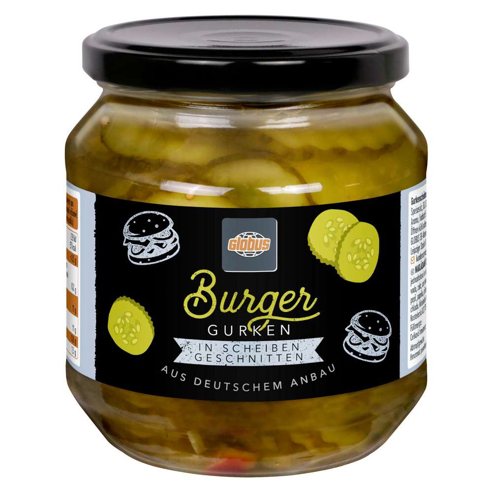 GLOBUS Burgergurken, in Scheiben