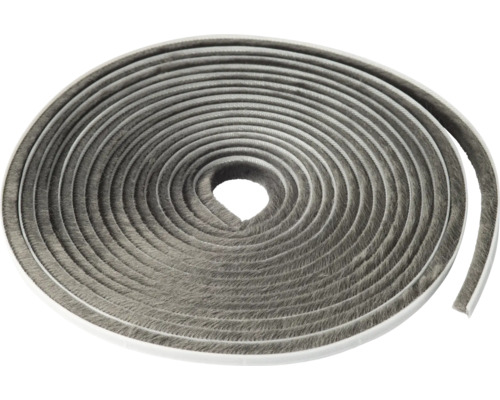 Fix-o-moll Brush seal adhesive grey 8x 7 mm x 6 m