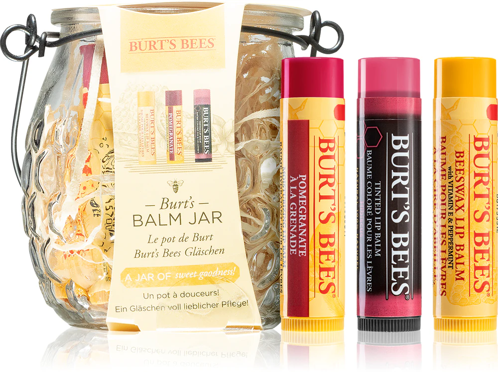 Burt’s Bees Balm Jar Gift Set (for Lips)
