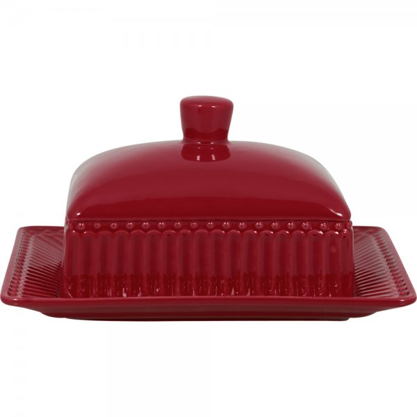 Butter dish Alice Claret Red from Greengate