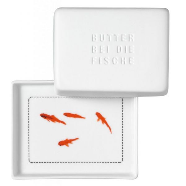 Rader Butter dish, butter on the fish, large, by Räder