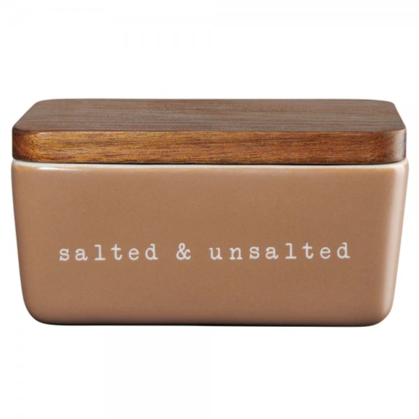 Butter dish hey! Salted & Unsalted Brown from Asa