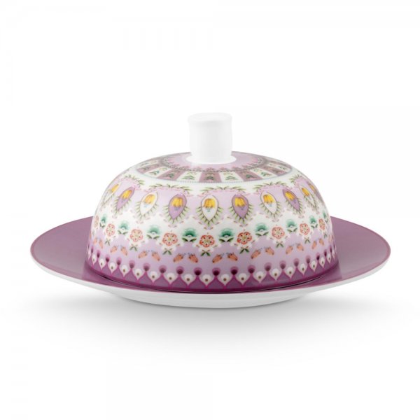 Lily & Lotus Round Purple Butter Dish (17cm) by Pip Studio