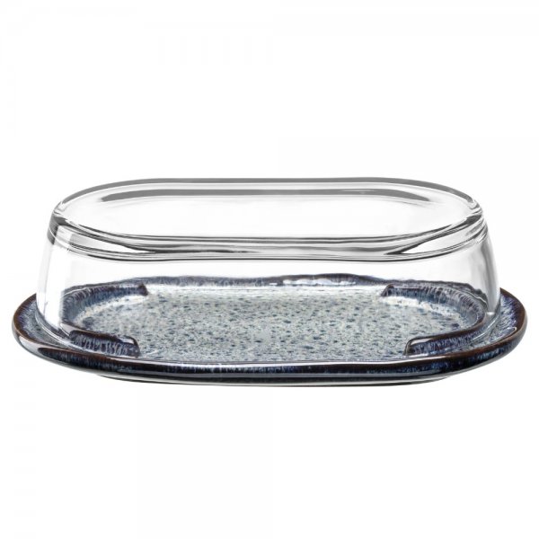 LEONARDO HOME Butter Dish Matera Anthracite Ceramic by LEONARDO