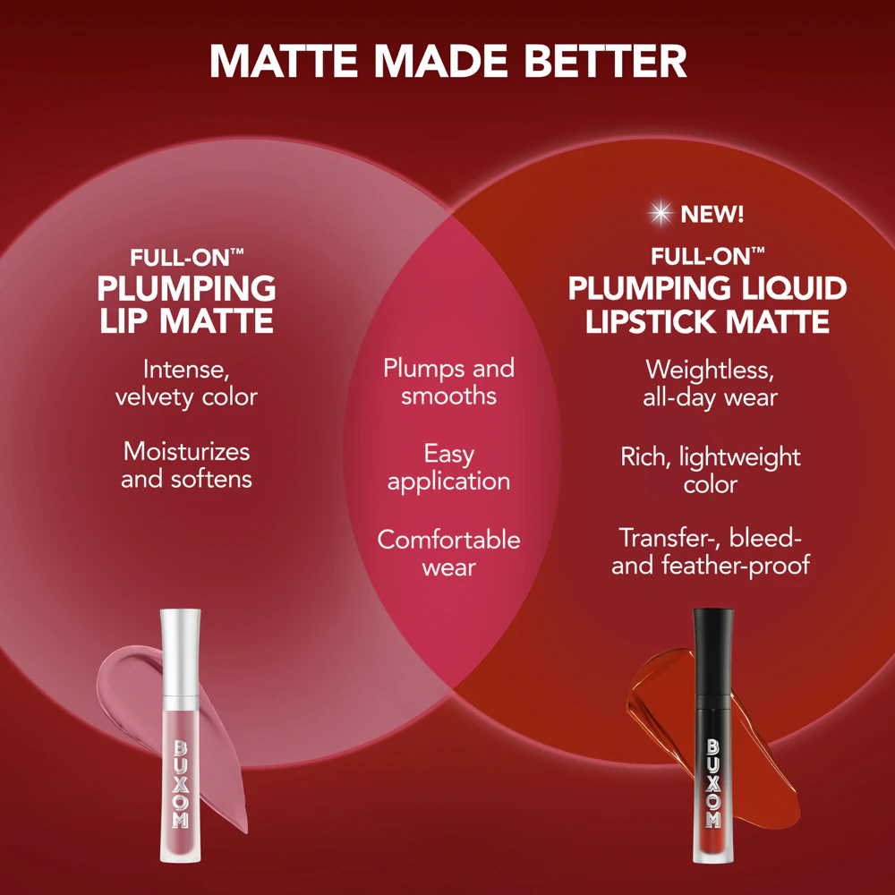Buxom FULL ON™ PLUMPING LIQUID LIPSTICK MATTE liquid lipstick with matte effect