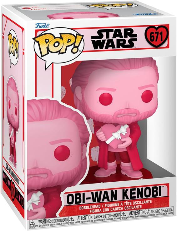Funko POP! Star Wars: Valentines - Obi-Wan Kenobi - Vinyl Collectible Figure - Gift Idea - Official Merchandise - Toys for Children and Adults - Movies Fans - Model Figure for Collectors and Display