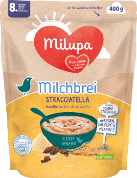 Milupa Evening porridge Milk Little connoisseur Stracciatella from the 8th month, 400 g