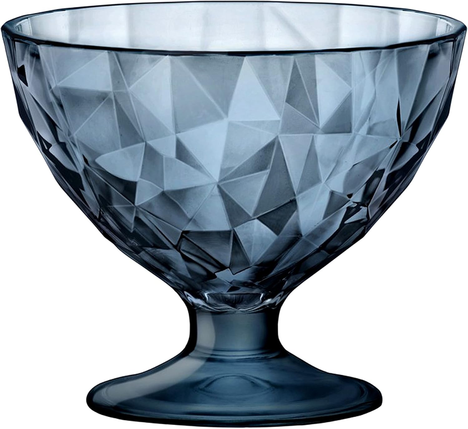 Bormioli Rocco Diamond Ocean Blue Long Drink Glasses 470ml Glass Set of 6 Blue