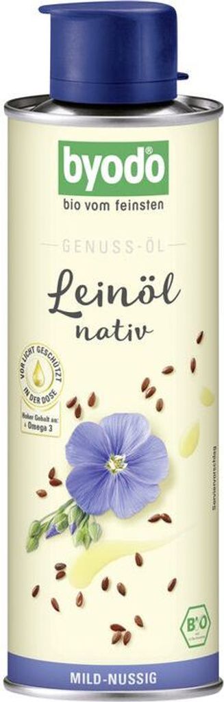 byodo Byodo native linseed oil in a can of 0.25 l -- 250ml x 6 - pack of 6 PU