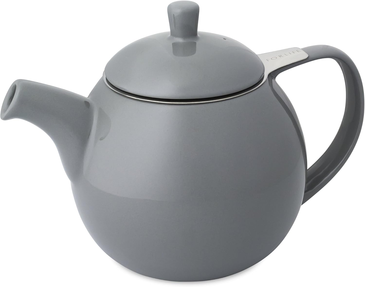 FORLIFE Curve 680ml Teapot with Infuser, Grey