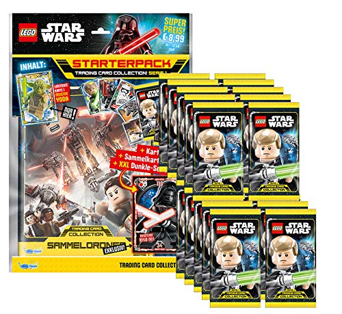 CAGO Unknown Lego Star Wars Series 1 Trading Cards – 1 Starter + 20 Booster – De