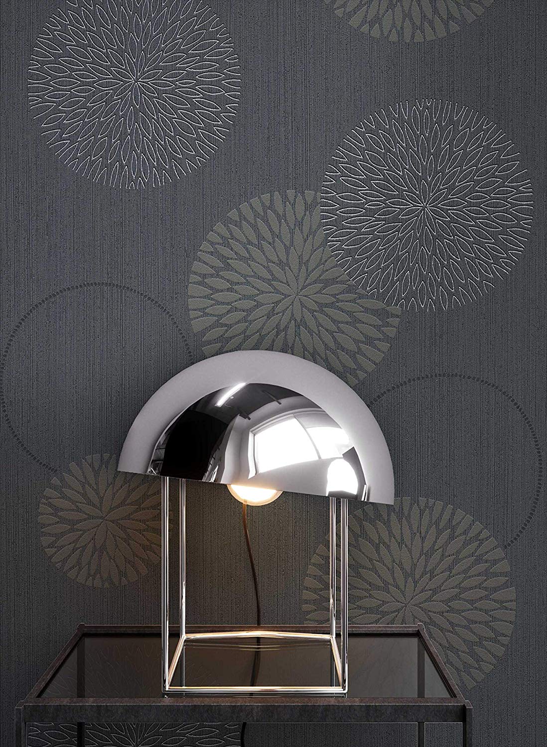 Newroom Design Newroom Wallpaper Grey Geometric Ethnic Graphic Non-Woven Modern Design Loo