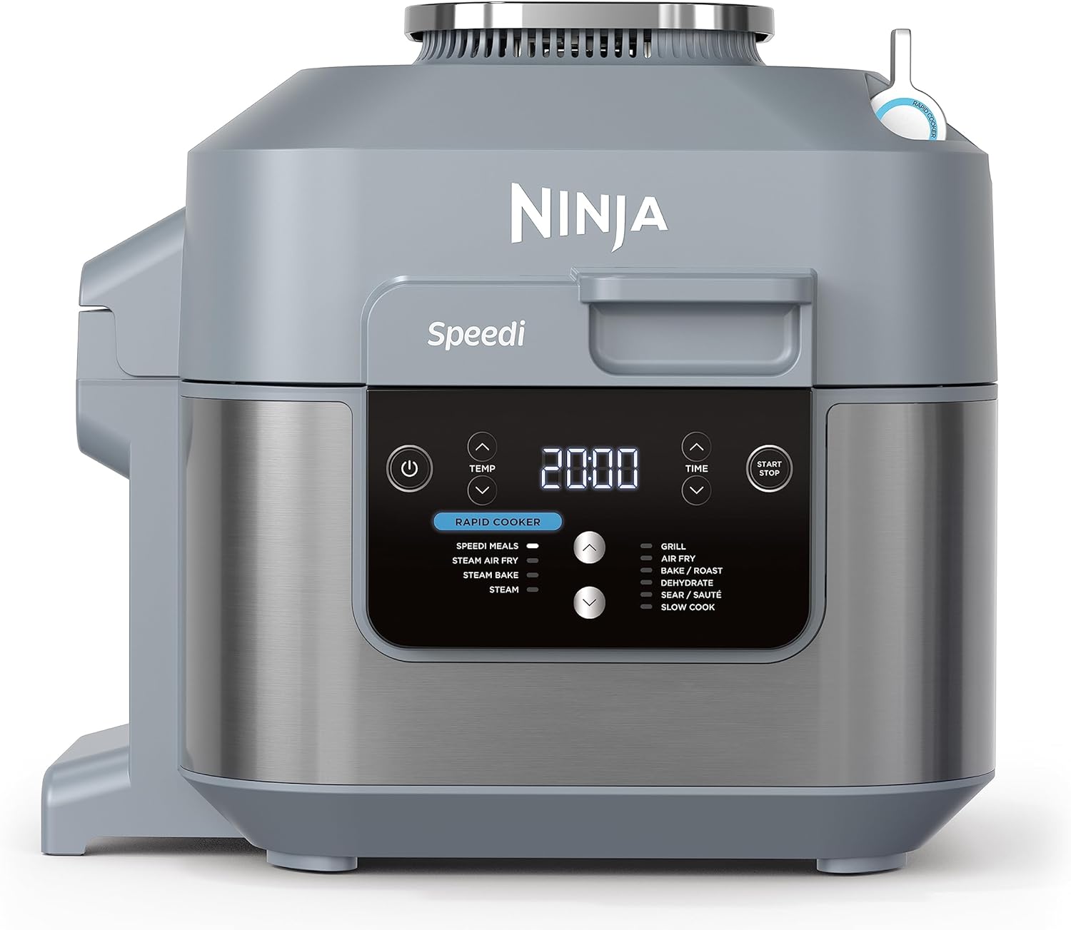 Ninja Speedi 10-in-1 Multi-Cooker, 5.7 L, Air Fryer/Hot Air Fryer, Slow Cooker, Gift for Men/Women, Sea Salt Grey, ON400EU