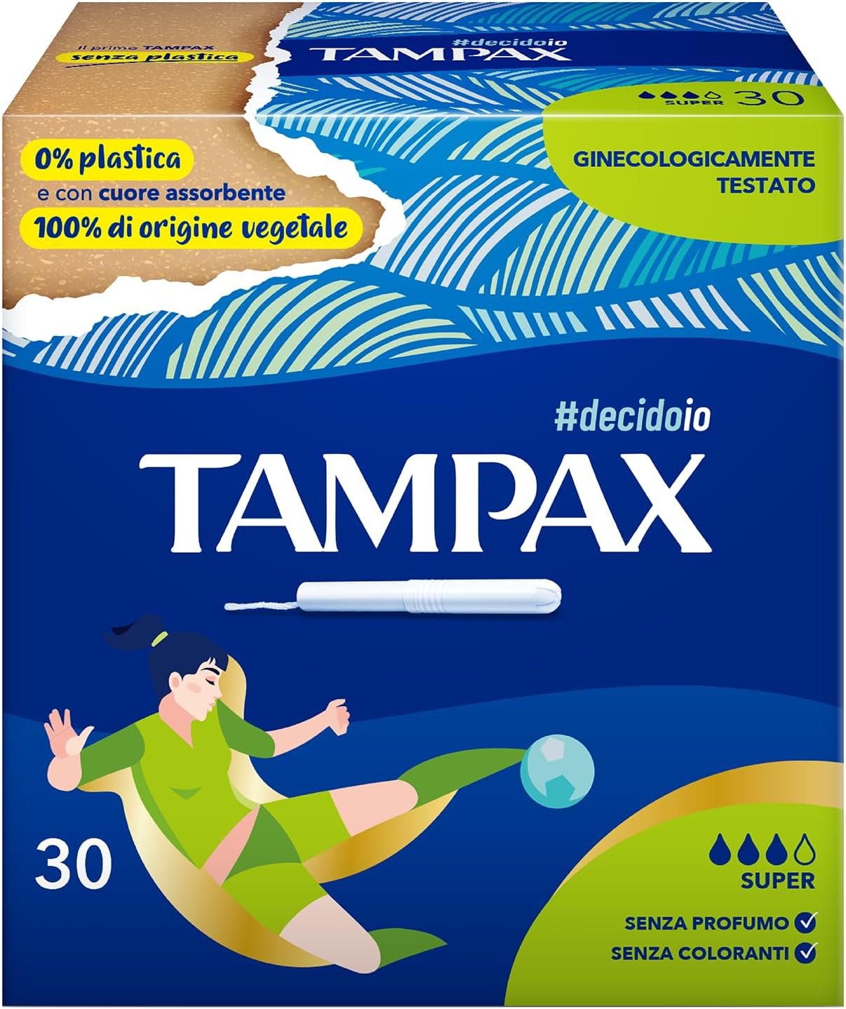 Tampax Blue Box 30 x Super tampons with applicator