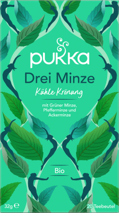 Pukka Herbal tea \ "three mint \" with peppermint, green mint, arable mint (20 bags), 32 g