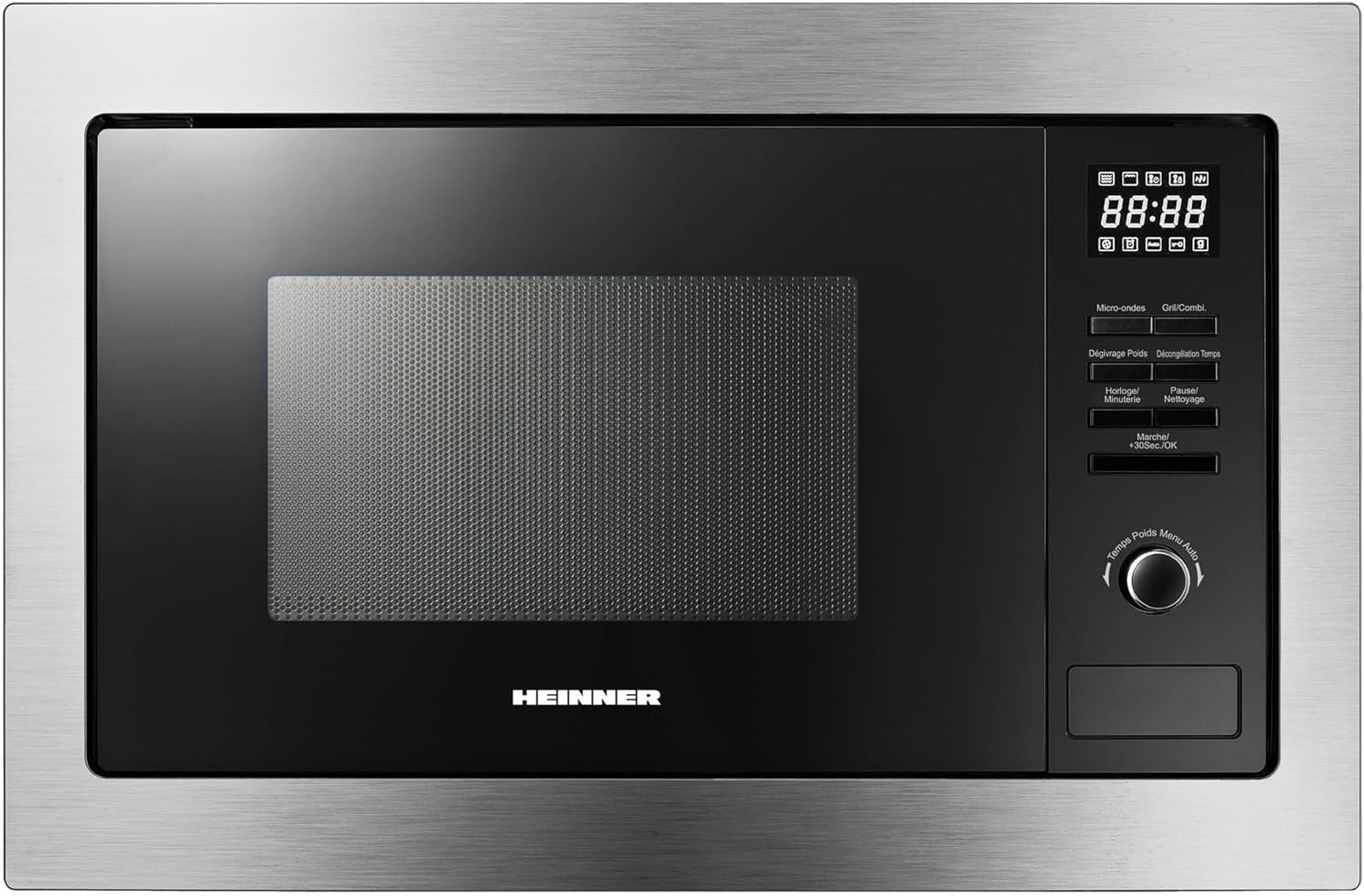 HMW-MDBI25GDIX Built-in Microwave Oven - Digital Control, 1000W Grill, Combination & Defrost Functions, Stainless Steel Design, Space Saving, Even Heating, Reliable